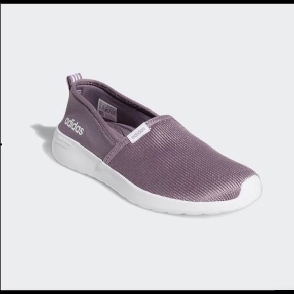 adidas Lite Racer Slip On Womens Sneakers Shoes Casual size 9 NWT PURPLE - Picture 1 of 7